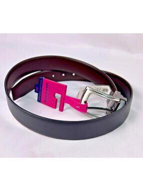 Duchamp London Reversible Leather Belt Black Brown Men’s Size 34 NWT